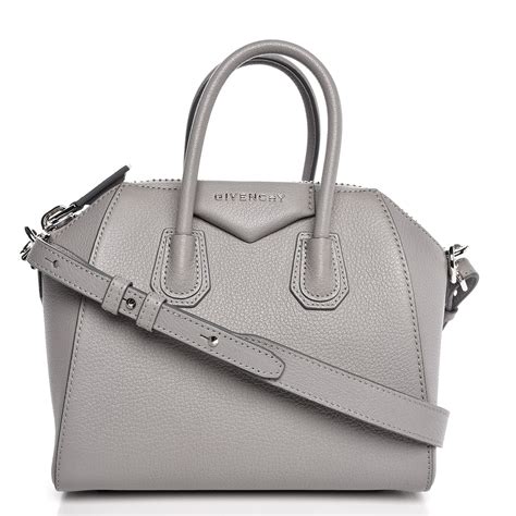 givenchy mini antigona pearl grey|Givenchy.